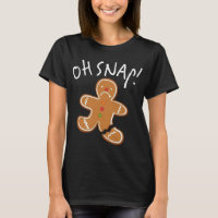 Oh Snap! Gingerbread Man Cookie Funny Broken Leg B