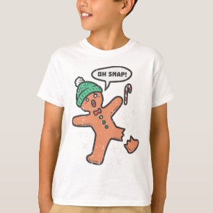 Oh Snap Gingerbread Man Fun Christmas Xmas Men Wom T-Shirt