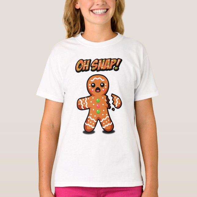 Oh Snap! Gingerbread Man T-Shirt (Front)
