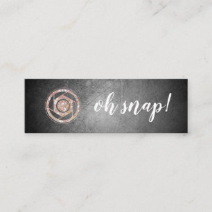 Oh Snap! Glitter Photographer Mini Business Card
