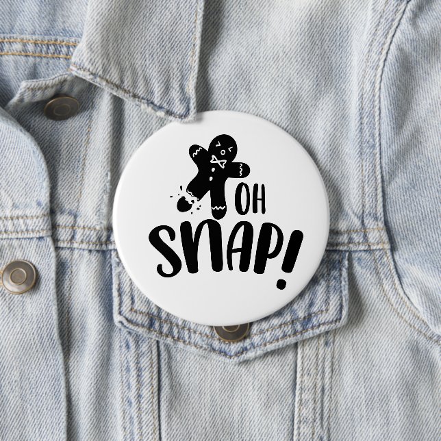 Oh Snap Holiday 10 Cm Round Badge (In Situ)