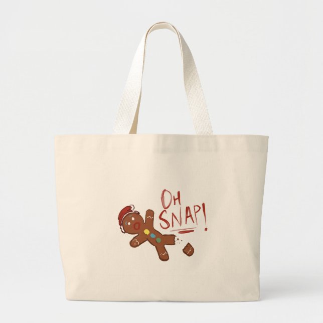 Oh Snap Large Tote Bag (Front)