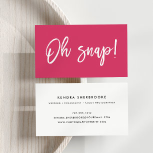 Oh Snap Photographer Business Card