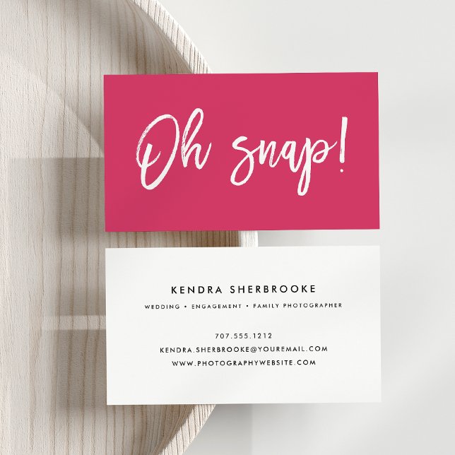 Oh Snap | Photographer Business Card (Creator Uploaded)