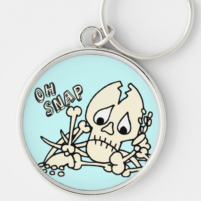Oh Snap Skeleton Key Ring (Front)