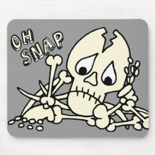 Oh Snap Skeleton Mouse Pad