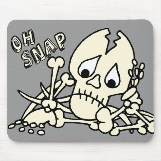 Oh Snap Skeleton Mouse Pad