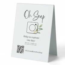 Oh Snap Table Top Sign