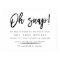 Oh Snap | Unplugged Ceremony Wedding Poster 2