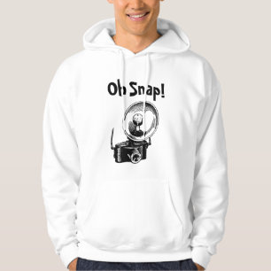 Oh Snap with Cool Vintage Camera Hoodie