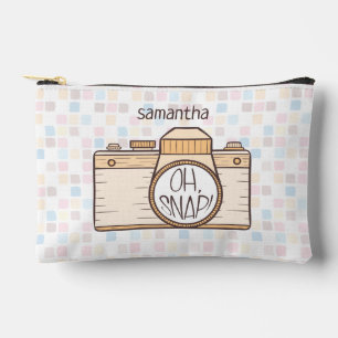 Oh Snap! Yellow Pastel Camera Accessory Pouch
