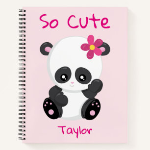 Oh So Cute Panda Bear Notebook