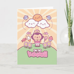 Oh So Kawaii Greeting Card