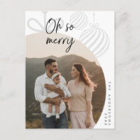 Oh So Merry, Family Photo, Christmas Greeting