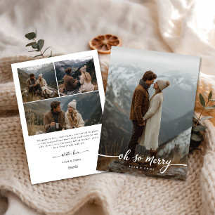 Oh So Merry   Modern Family 4 Photo Christmas Card