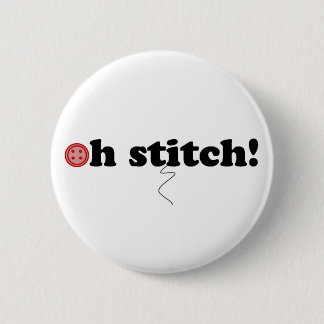 oh stitch! 6 cm round badge