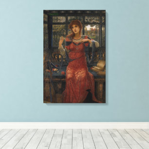 Oh Swallow, Swallow by John Melhuish Strudwick Canvas Print
