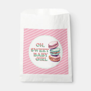 Oh Sweet Baby Girl Macaron Themed Baby Shower Favour Bags