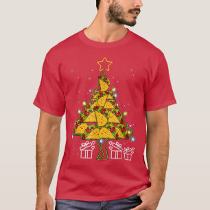 Oh Taco Meican Food Taco Lover Christmas Tree Ligh T-Shirt