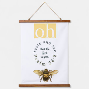 Oh Taste And See Psalm 34:8 Christian Tapestry