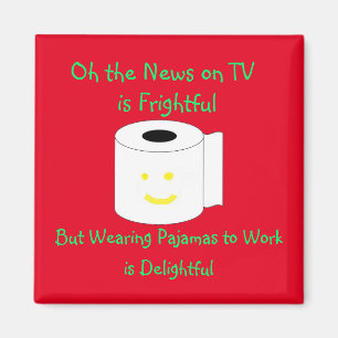 Oh the News on TV is Frightful Magnet