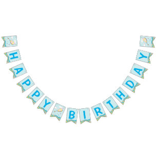 Oh, The Places He'll Go! - First Birthday Bunting