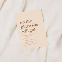 Oh The Places She Will Go Grad Party Invitation