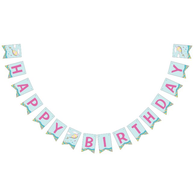 Oh, The Places She'll Go! - First Birthday Bunting (All)