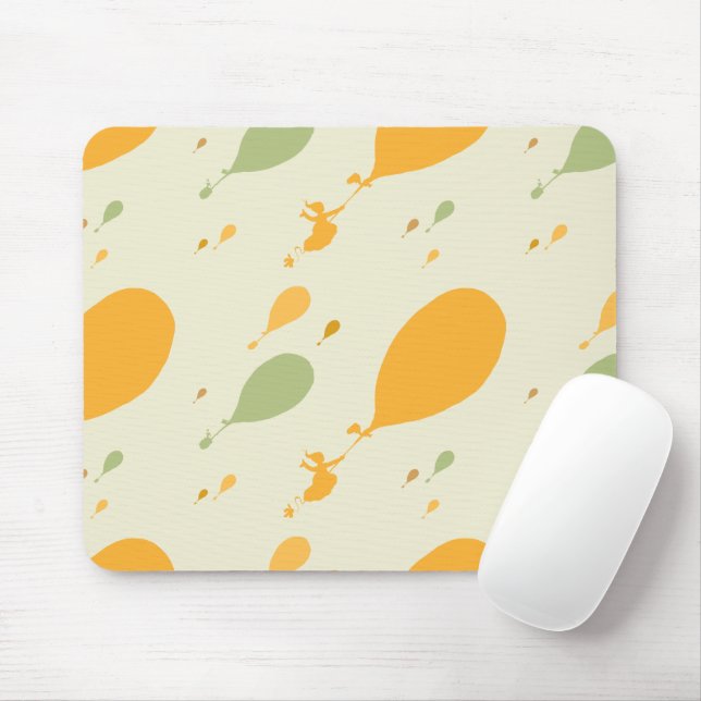 Oh, The Places You'll Go! Balloon Outline Pattern Mouse Pad (With Mouse)