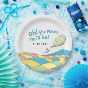 Oh! The Places You'll Go! BoyBirthday Paper Plates