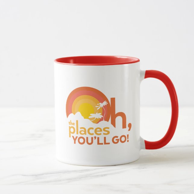 Oh, The Places You'll Go! Landscape Typography Mug (Right)