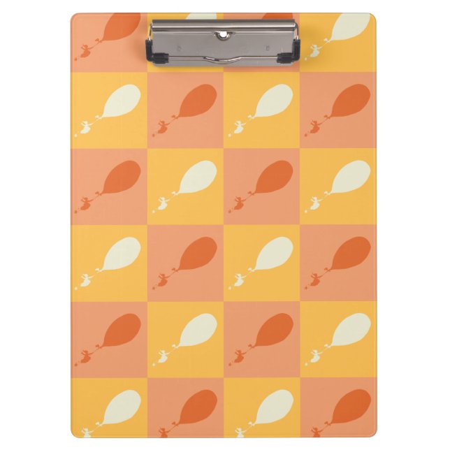 Oh, the Places You'll Go | Orange Block Pattern Clipboard (Front)