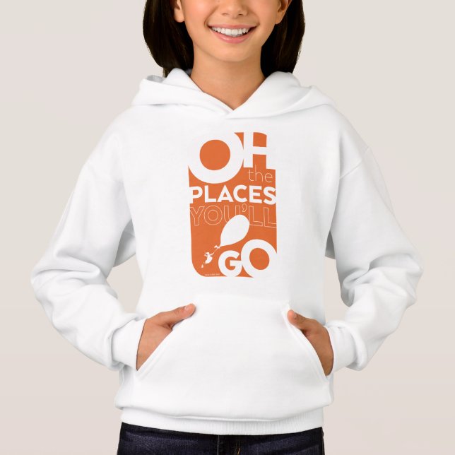 Oh, The Places You'll Go! Orange Typeography (Front)