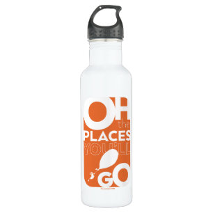 Oh, The Places You'll Go! Orange Typeography 710 Ml Water Bottle
