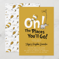 Oh, The Places You'll Go! Retro Gold Graduation