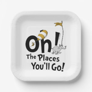 Oh! The Places You'll Go! Retro Graduation Paper Plate