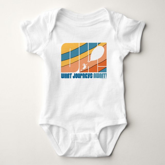 Oh, The Places You'll Go! "What Journeys Await" Baby Bodysuit (Front)