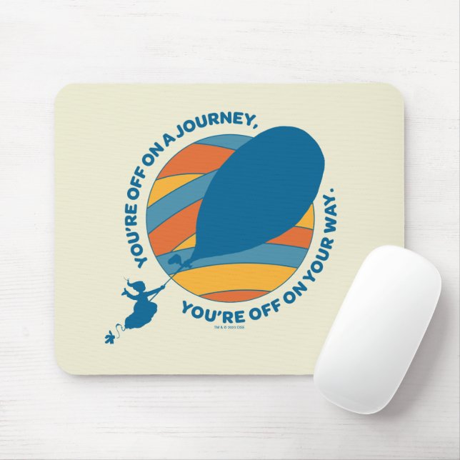 Oh, The Places You'll Go! "You're Off On Your Way" Mouse Pad (With Mouse)