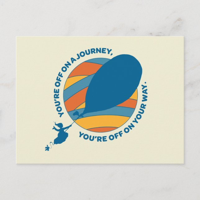 Oh, The Places You'll Go! "You're Off On Your Way" Postcard (Front)