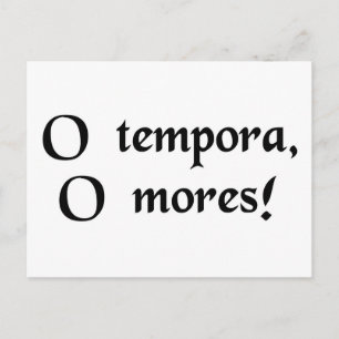 Oh, the times! Oh, the morals! Postcard