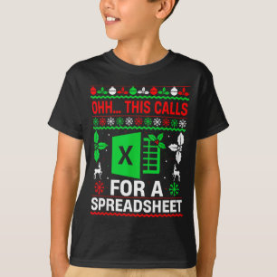 Oh This Calls For A Spreadsheet Christmas Sweater 