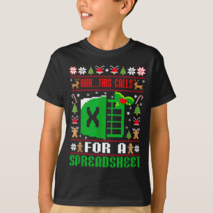 Oh This Calls For A Spreadsheet Christmas Sweater 