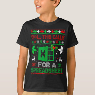 Oh This Calls For A Spreadsheet Christmas Sweater 