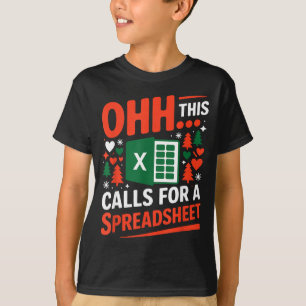 Oh This Calls For A Spreadsheet Christmas Sweater 