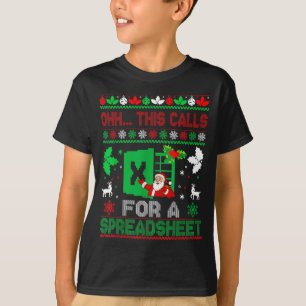 Oh This Calls For A Spreadsheet Christmas Sweater 