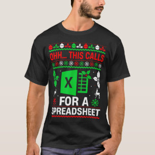 Oh This Calls For A Spreadsheet Christmas Sweater 