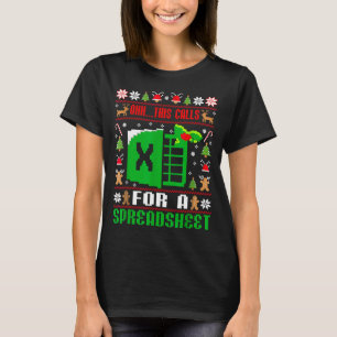 Oh This Calls For A Spreadsheet Christmas Sweater