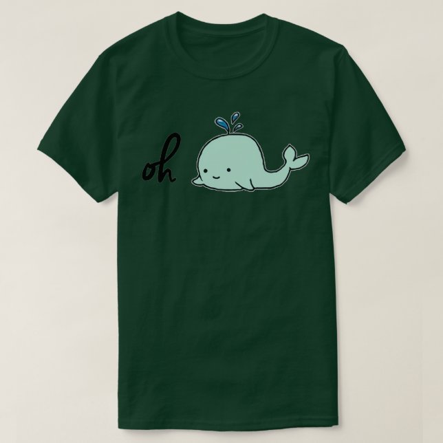Oh Whale Mint T-Shirt (Design Front)