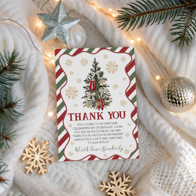 Oh What Fun Birthday Thank You Card (Creator Uploaded)