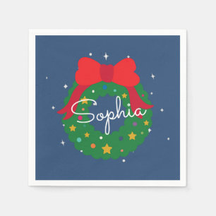 Oh What Fun Christmas Birthday Balloon Napkin